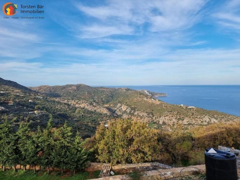 Rodia-Heraklion Nord-Kreta: Rodia-Heraklion Naturstein Luxusvilla mit Panorama Meerblick Haus kaufen